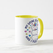 Mug Verticorn™ Ma Spine Est En Ligne (Devant droit)