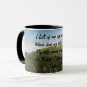 Mug VERTS INSPIRATIONNELS/BROUILLES DESIGN Texte noir (Devant gauche)