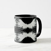 Mug Vertus Abstrait Ailes Blanches Art à l'Encre d'Alc (Devant droit)