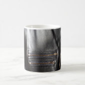 Mug Veste en cuir noir Punk Faux (Centre)