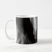 Mug Veste en cuir noir Punk Faux (Gauche)
