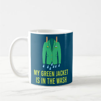 Mug Veste verte dans le lave Funny Master Golf