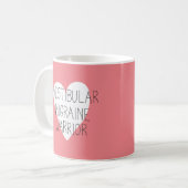 Mug Vestibular migraine guerrier cerveau brouillard mu (Devant gauche)