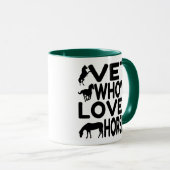 Mug Vet qui aime les chevaux (Devant droit)