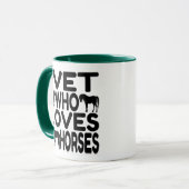 Mug Vet qui aime les chevaux (Devant gauche)