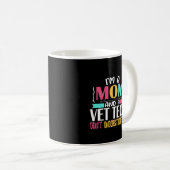 Mug Vet Tech Maman vétérinaire Technicien cadeau (Devant droit)