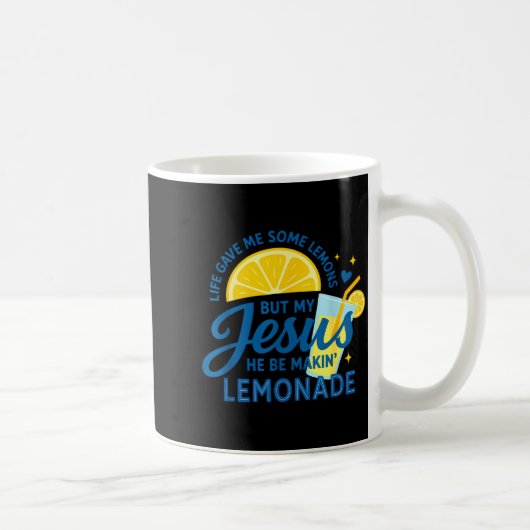 Mug Vêtements chrétiens Lemonade Jésus religieux (Droite)