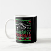Mug Vêtements de Noël pour pêche laids B Poisson (Gauche)