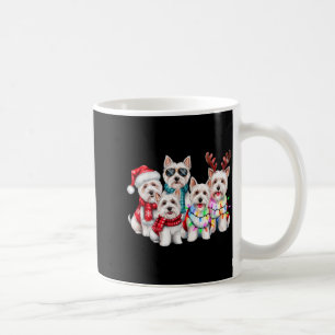 Mug Vêtements de Noël Westie Renne Lumières Amoureux C