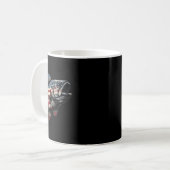 Mug Vêtements de pêcheur de drapeau américain de pêche (Devant gauche)