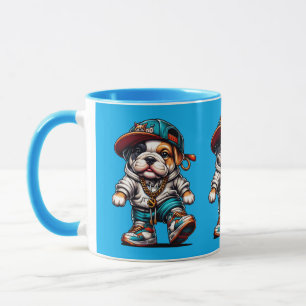 Mug 🐕 Vêtements de rue pour chiots bouledogues mignon
