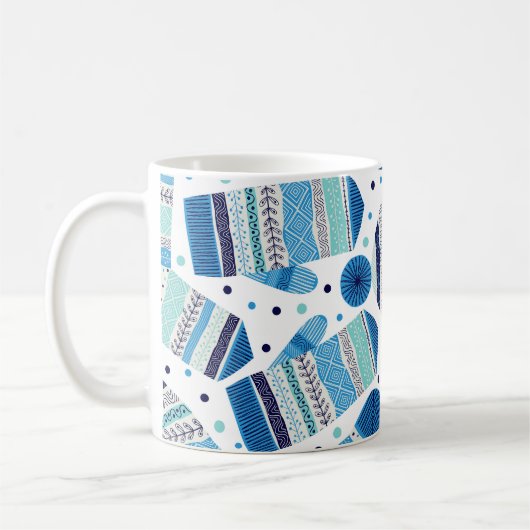 Mug Vêtements d'hiver confits : Motif confortable sans (Gauche)