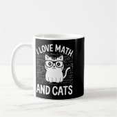 Mug Vêtements drôles de maths et de chats pour les ens (Gauche)