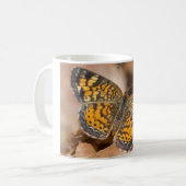 Mug Vêtements et cadeaux de teigne Brown et orange (Devant gauche)