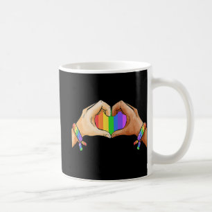 Mug Vêtements gay pride LGBT Arc-en-ciel Unité cardiaq