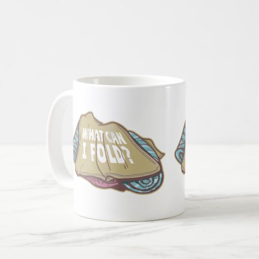 Mug Vêtements pliants, jour de lessive (Devant gauche)