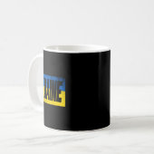 Mug Vêtements Ukraine - Conception de jolis Ukrainiens (Devant gauche)