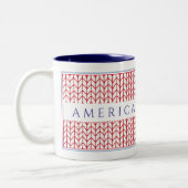 Mug "VÉTÉRAN AMÉRICAIN" Navy Bicolore (Gauche)