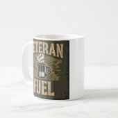 Mug Vétéran Carburant Patriotique Coffee Coupe (Devant gauche)