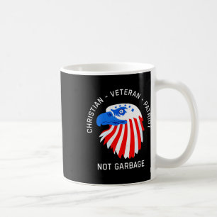 Mug Vétéran chrétien Vétérinaire Patriote Pas ordures