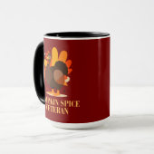 Mug Vétéran de la citrouille d'Action de grâce Spice (Devant gauche)