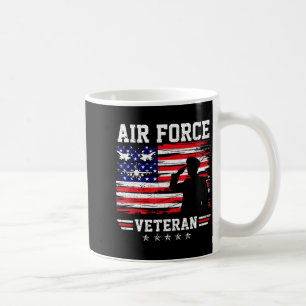 Mug vétéran de l'armée de l'air patriotique drapeau am