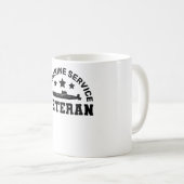 Mug Vétéran du service sous-marin - Conception militai (Devant droit)