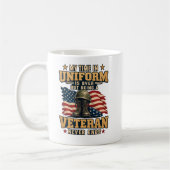 Mug Vétéran MON TEMPS EN UNIFORME EST ÉCOULÉ (Gauche)
