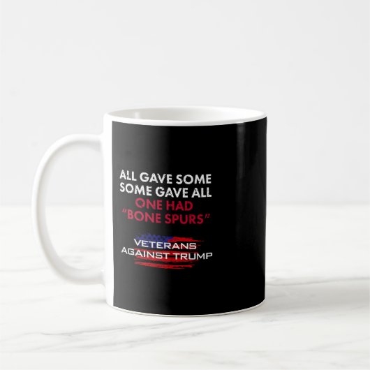 Mug Veterans Anti-trump Draft Dodger Bone Spurs For Ve (Gauche)