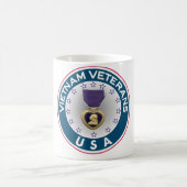 Mug Vétérans du Vietnam des Etats-Unis Purple Heart (Centre)