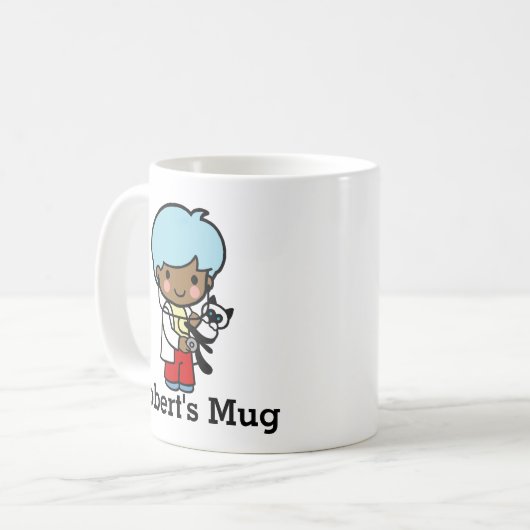 Mug Vétérinaire avec chat Kitty (Devant gauche)