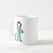 Mug Vétérinaire avec le chien (Devant gauche)