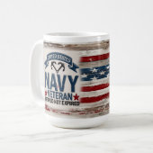 Mug Vétérinaire de la Marine à la retraite États-Unis  (Devant gauche)