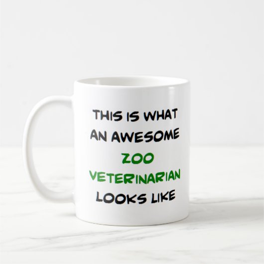 Mug vétérinaire de zoo, génial (Gauche)