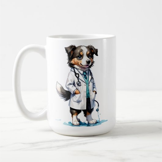 Mug Vétérinaire du chien de dessin (Gauche)