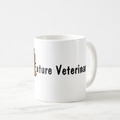 Mug Vétérinaire mignonne fille avec chiot (Devant droit)