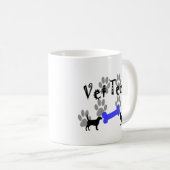 Mug Vétérinaire TECH avec l'os de chien (Devant droit)