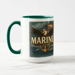 Mug VetGearHQ.com Logo Emblème Vétéran du Corps des Ma