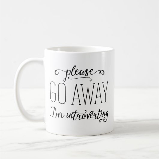 Mug Veuillez aller loin j'Introverting (Gauche)