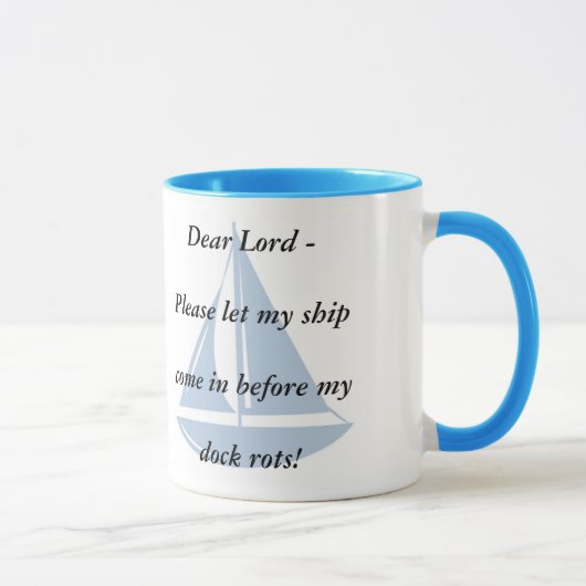 Mug Veuillez laisser mon bateau entrer ! (Droite)