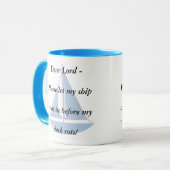 Mug Veuillez laisser mon bateau entrer ! (Devant gauche)