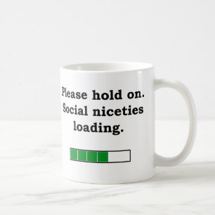 Mug Veuillez patienter. Politesses de chargement de sl