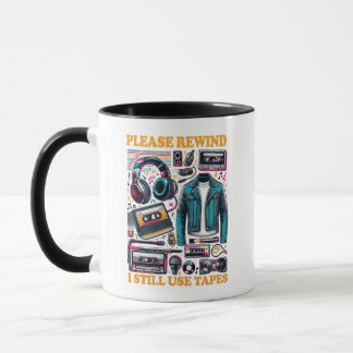 Mug Veuillez rembobiner - J'utilise encore des cassett
