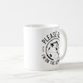 Mug Veuillez tenir (Devant droit)