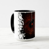 Mug Veuve noire (conception de signature) (Devant gauche)