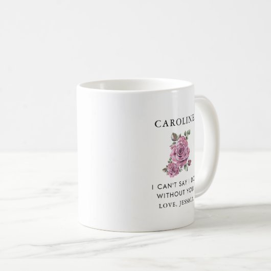Mug Veux-tu être ma demoiselle d'honneur ? (Devant droit)