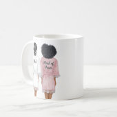 Mug Veux-tu être ma Demoiselle d'Honneur ? Filles en R (Devant gauche)
