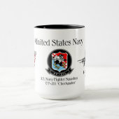 Mug VF-211 'Checkmates' - F-14 Tomcat Sq. (Centre)