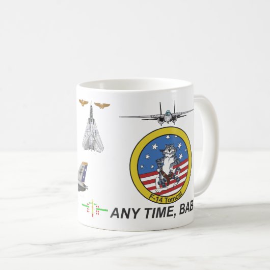 Mug VF-2 générosité F-14 Tomcat (Devant droit)