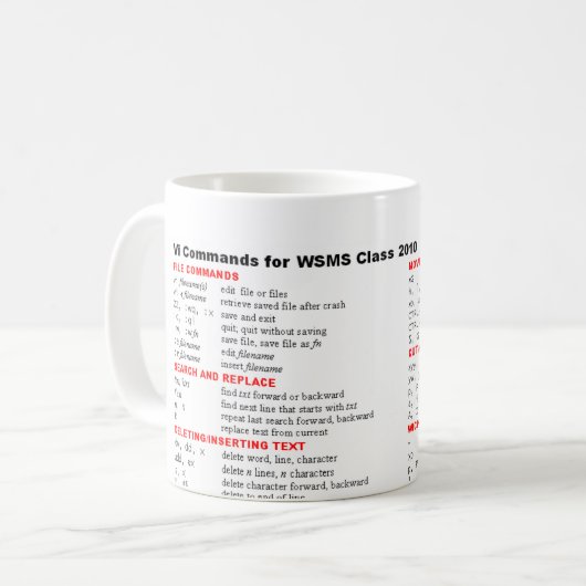 Mug vi commandes pour WSMS 2010 (Devant gauche)